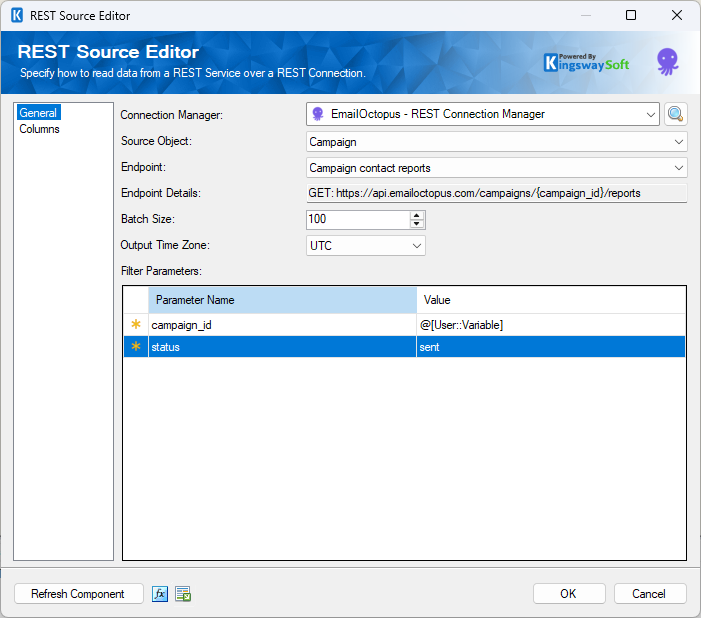 EmailOctopus Source Component